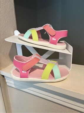 See Kai Run Shayna Pastel Washable Sandals - Little Girls Toddler Size 12